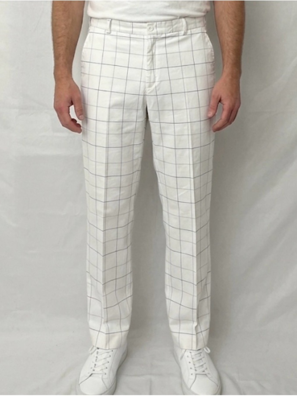 Nike Golf Tour Performance Men’s Pants 36x32 White Windowpane Dri-FIT(A823)